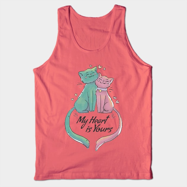 My heart is yours Tank Top by UniqueDesignsCo